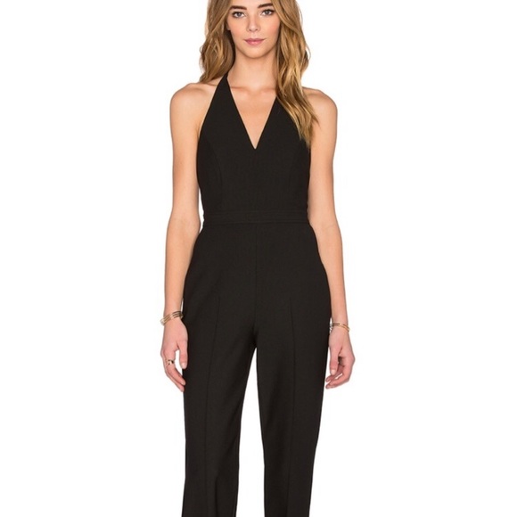 Elizabeth and James Britta backless black jumpsuit - Picture 2 of 8